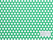カラー樹脂 ライトグリーン（PVC） 3t×D10×P15　60°チドリ 開孔率40.3%